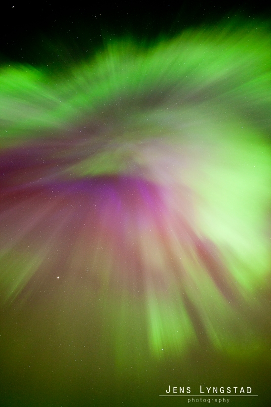 The Aurora´s corona was at one point straight above me :-)